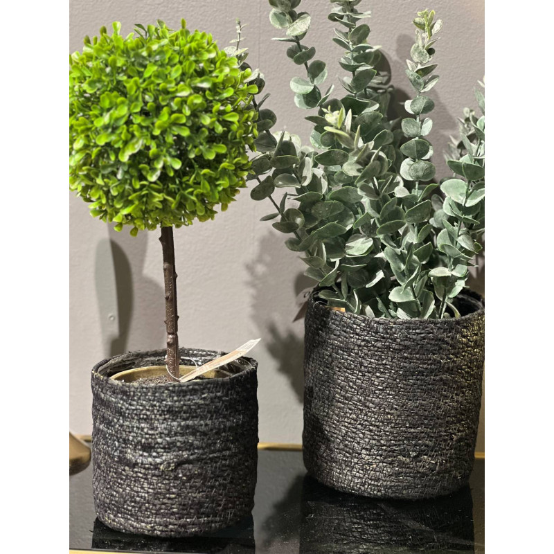 Kruka Makramé Svart 5 delar