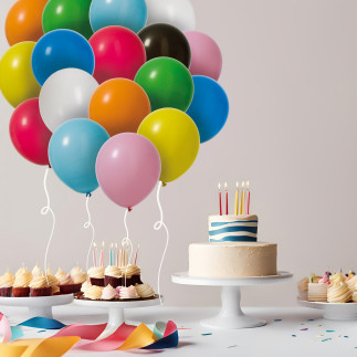 Ballong Mixade färger 25-pack 30 cm Latex