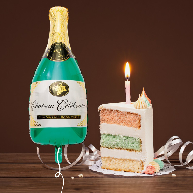 Ballong Flaska Bubbel Folie 94 cm