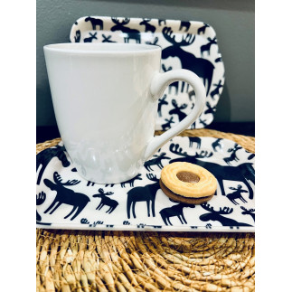 Bricka Älg 21x15 cm