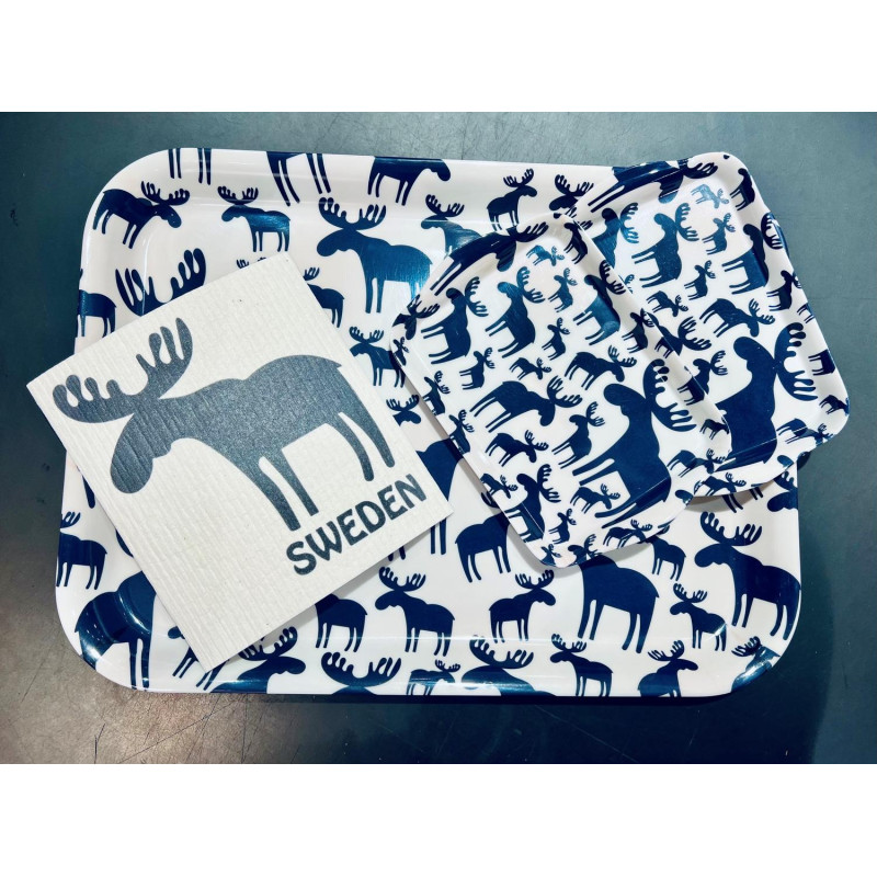 Bricka Älg 43x32 cm