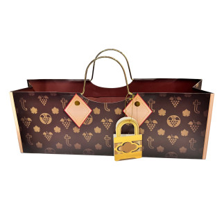 Presentpåse Vin Vinpåse Liggande Vit 35 cm