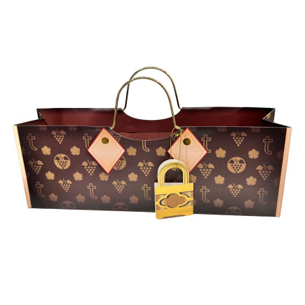 Presentpåse Vin Vinpåse Liggande Vit 35 cm