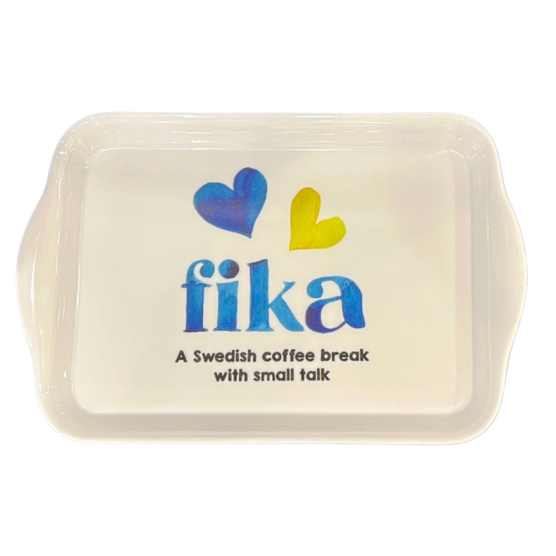Bricka Fika Swedish 21 cm
