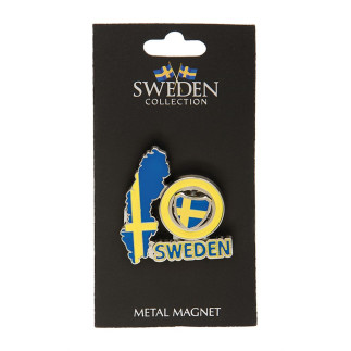 Magnet Karta Spin Sköld Sweden