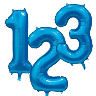 Ballong Siffra 7 Blå 86 cm