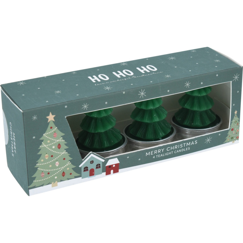 Ljus Värmeljus Gran Vit 4-pack Ljus Värmeljus Gran Vit 4-pack