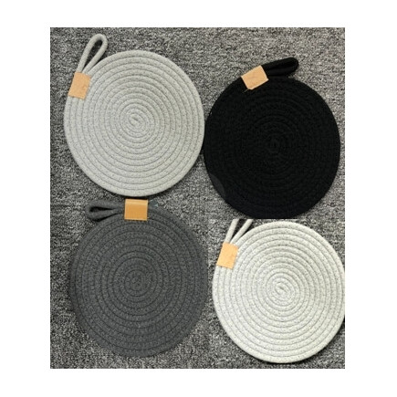 Underlägg Grytunderlägg Textil Svart