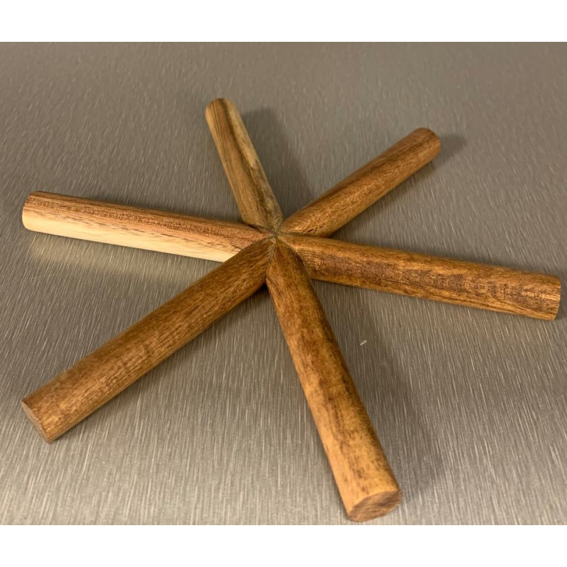 Grytunderlägg Kryss Trä 23x23 cm