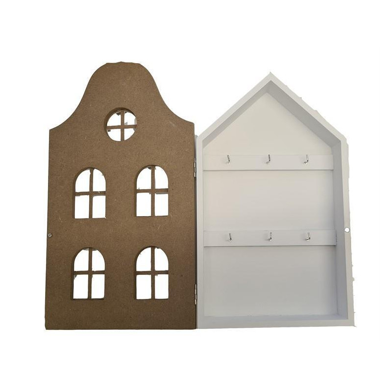 Nyckelskåp Natur trä 34 cm