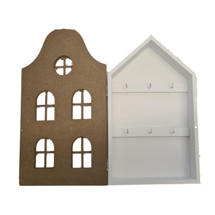 Nyckelskåp Natur trä 34 cm