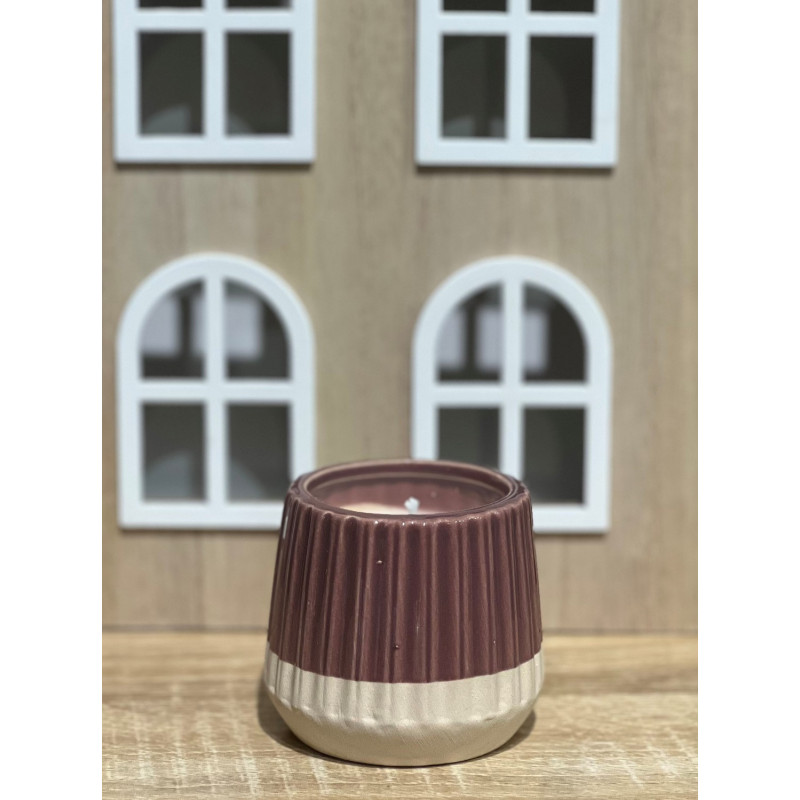 Ljus Keramik Vinrött