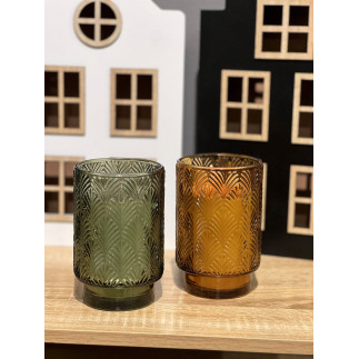 Ljus Glaskopp 13 cm Grön