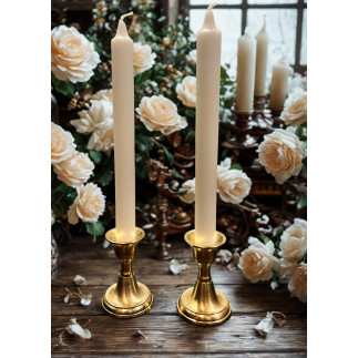 Ljusstake Metall Guld 8 cm