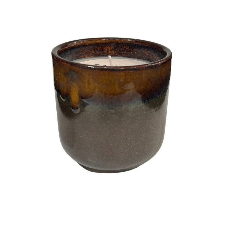 Ljus Keramik Brunt 9 cm