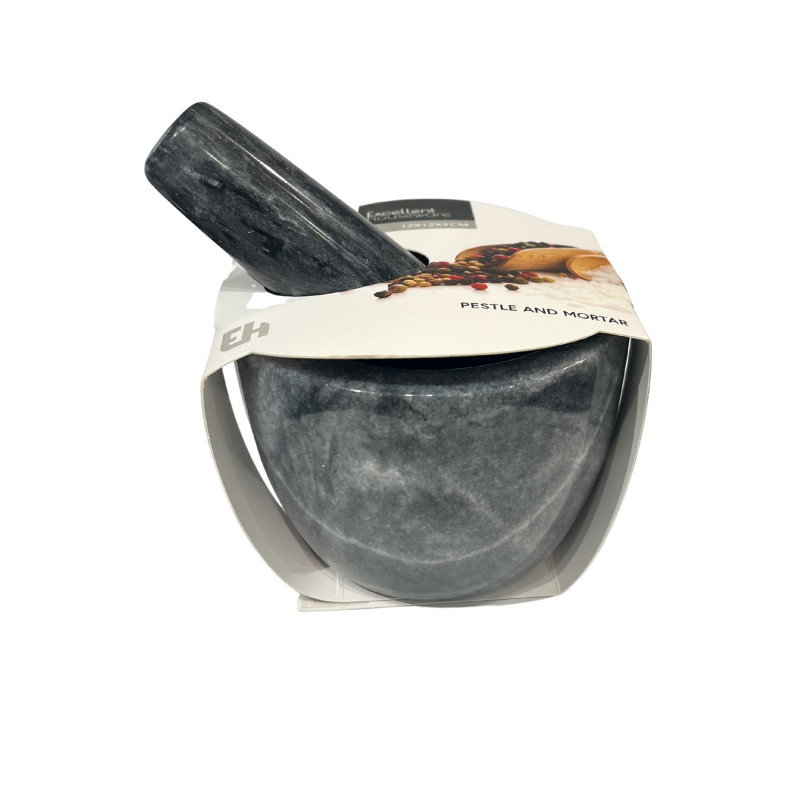 Mortel Sten Svart 12x9 cm