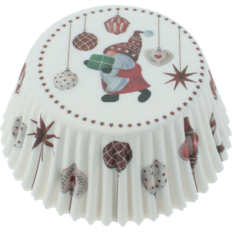 Kakformar Jul Cupcake 100-pack