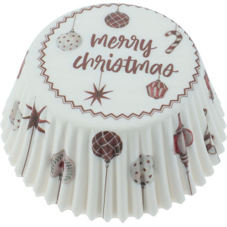 Kakformar Jul Cupcake 100-pack