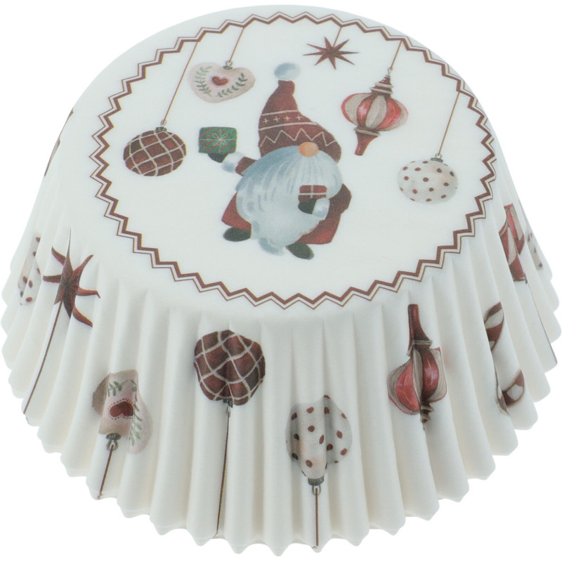 Kakformar Jul Cupcake 100-pack