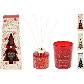 Aromaset Doftpinnar/Rumsdoft Doftljus Mistletoe Fir 80 ml