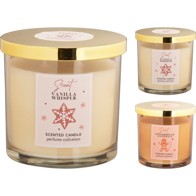 Doftljus Gingerbread Snowball Glasburk 10 cm Doftljus Gingerbread Snowball Glasburk 10 cm