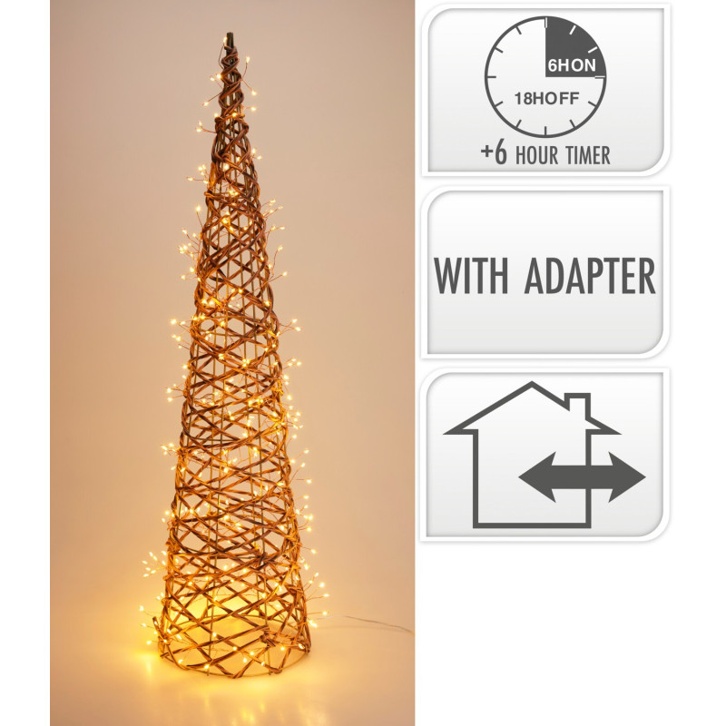 Julkon med LED-belysning Belysning Timer Inne & Ute 80 cm