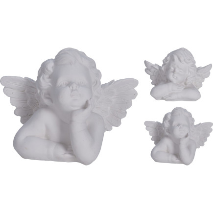 Ängel Byst Vit 13 cm