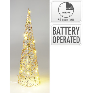 Julkon med LED-belysning Belysning Timer 40 cm