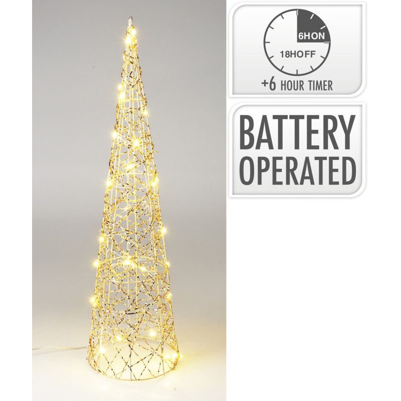 Julkon med LED-belysning Belysning Timer 60 cm Julkon med LED-belysning Belysning Timer 60 cm