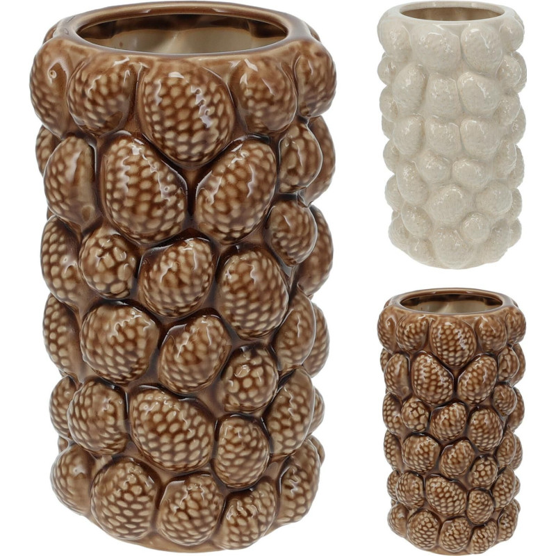 Vas Keramik Vit Kottar 28 cm Vas Keramik Vit Kottar 28 cm