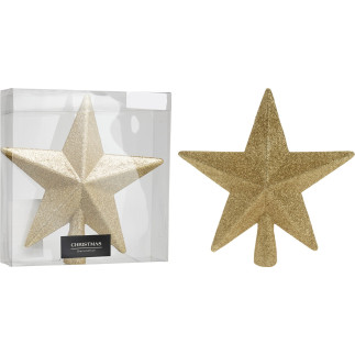 Stjärna Julgransstjärna Toppstjärna Guld 19 cm