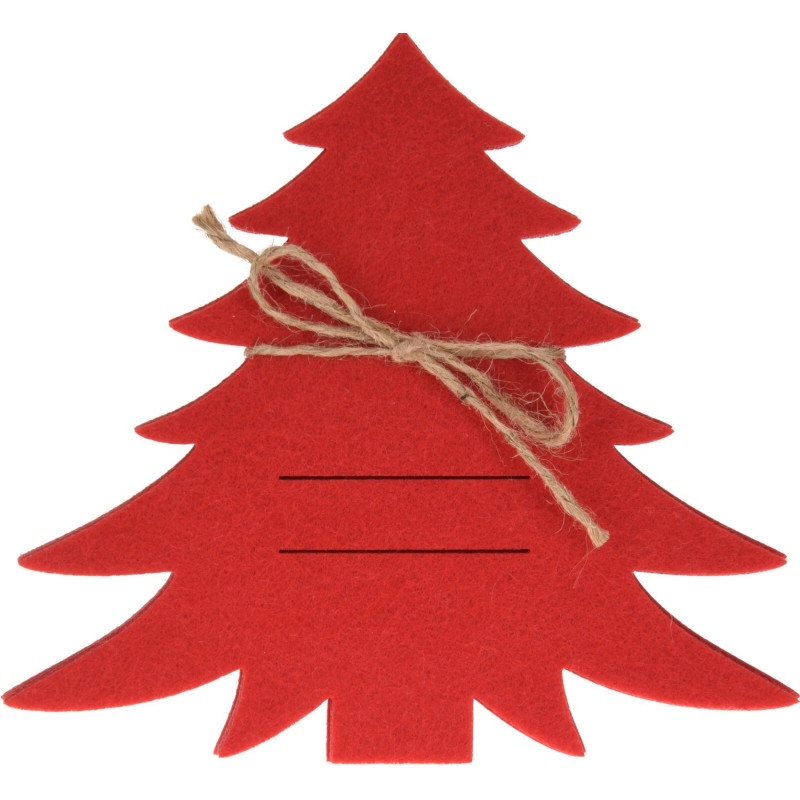 Bestickkuvert Julgran Grön Filt 4-pack