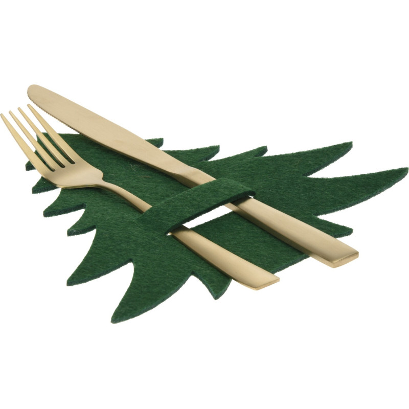 Bestickkuvert Julgran Grön Filt 4-pack