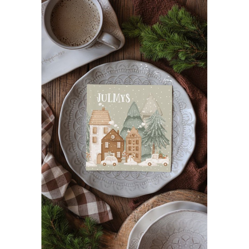 Majas Cottage Servetter Julmys 20-pack Majas Cottage Servetter Julmys 20-pack