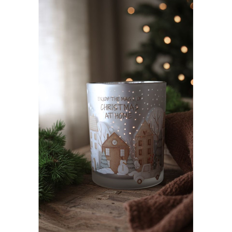 Majas Cottage Lykta Jul Enjoy the magic of christmas at home 10x12 cm Majas Cottage Lykta Jul Enjoy the magic of christmas at home 10x12 cm