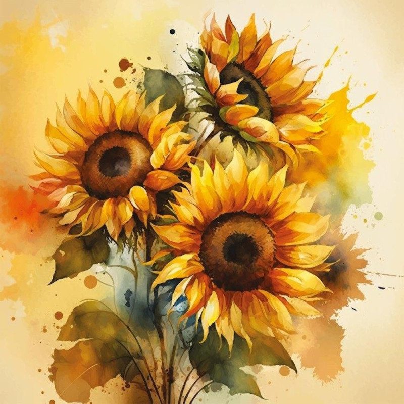 Kaffeservetter Solros Beige 20-pack