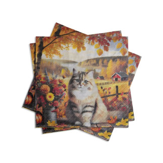 Servetter Höst Katt 20-pack