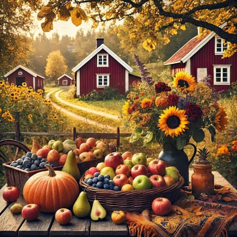 Servetter Skördebord 20-pack