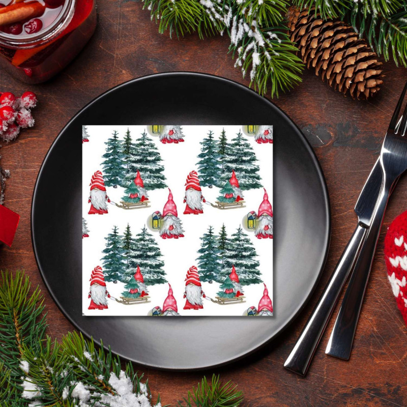 Servetter Tomtevärld 20-pack