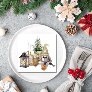 Servetter Hemtrevlig Jul 33x33 cm 20-pack