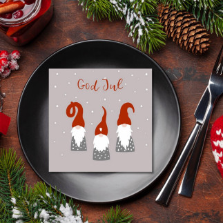 Servetter Julvätte 33x33 cm 20-pack