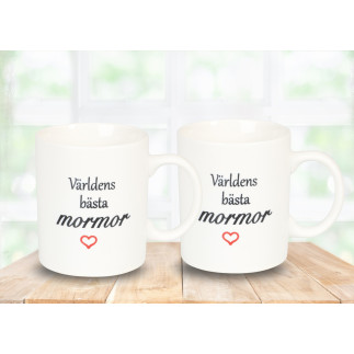 Mugg Världens bästa mormor Mugg Världens bästa mormor