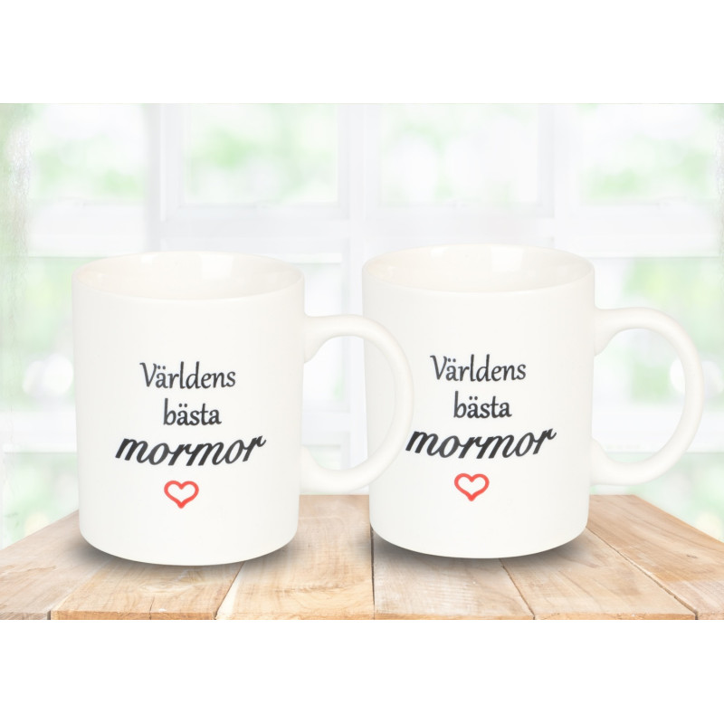 Mugg Världens bästa mormor Mugg Världens bästa mormor