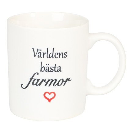 Mugg Världens bästa farmor