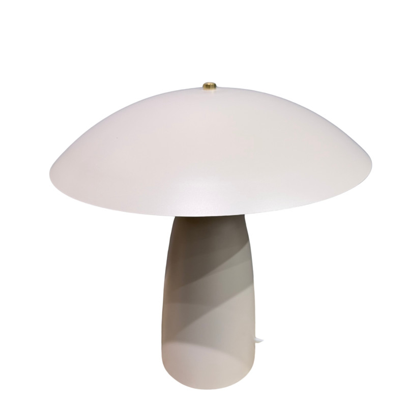 Bordslampa Beige Lampa Metall 31 cm