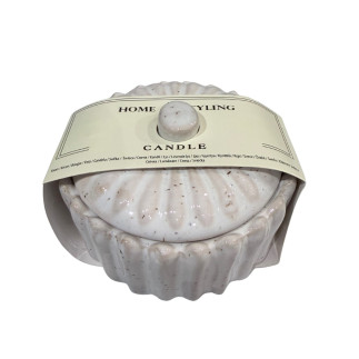 Ljus Pumpa Keramik Vitt 5 cm