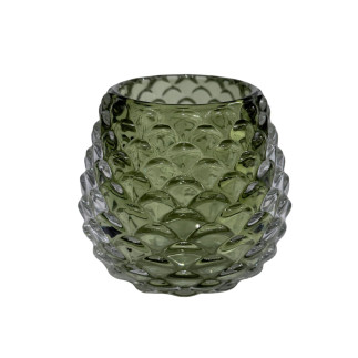 Ljuskopp Glas Grön 6,5 cm