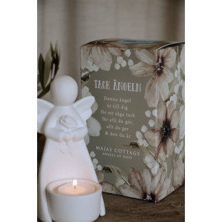 Majas Cottage Ängel Ljushållare Tack Gåvobox 
