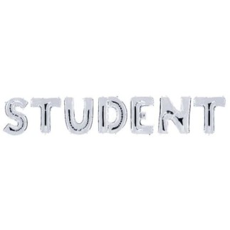 Student Folieballong Silver 40cm