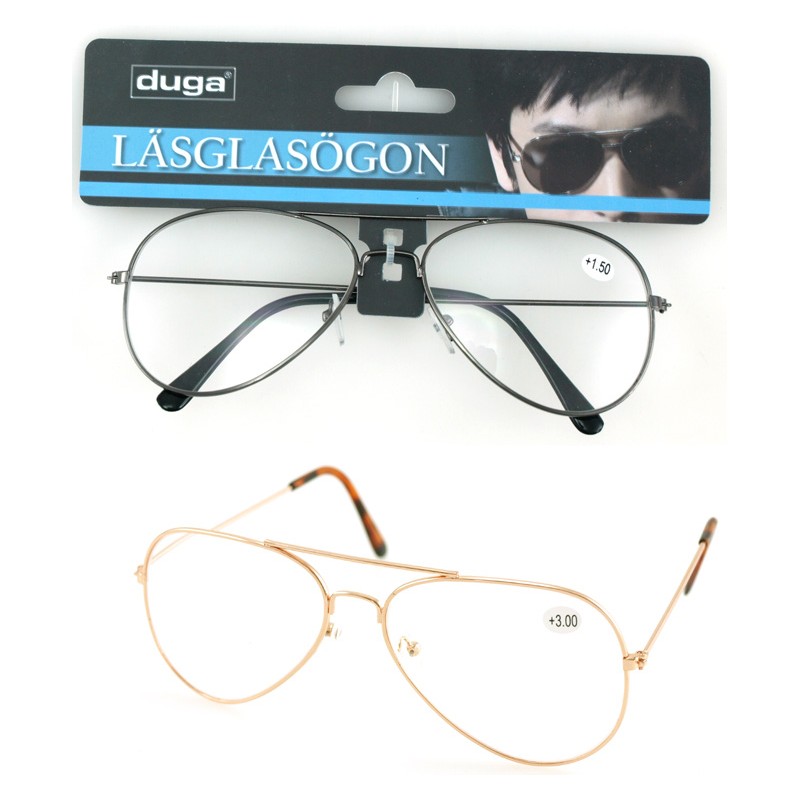 Läsglasögon Pilot +3.00 Duga Svart